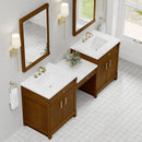 James Martin Bellshire 84" Double Bathroom Vanity, Honey Oak