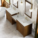 James Martin Bellshire 96" Double Bathroom Vanity, Honey Oak