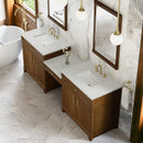 James Martin Bellshire 96" Double Bathroom Vanity, Honey Oak