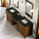 James Martin Bellshire 96" Double Bathroom Vanity, Honey Oak