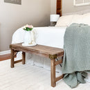 Vintage-Inspired Reclaimed Wood Folding Bench by Decor Steals