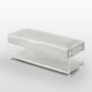 Galileo PU Leather Shelf Bench