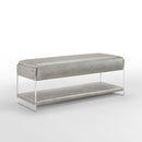 Galileo PU Leather Shelf Bench