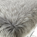 Giselle Faux Fur X-Leg Bench
