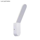 GobekUsa Bend Wall Washer Light - Black/White Nordic Metal Wall Sconce for Corridor - Oval Shape, Warm/White LED Lighting