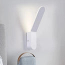 GobekUsa Bend Wall Washer Light - Black/White Nordic Metal Wall Sconce for Corridor - Oval Shape, Warm/White LED Lighting