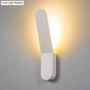 GobekUsa Bend Wall Washer Light - Black/White Nordic Metal Wall Sconce for Corridor - Oval Shape, Warm/White LED Lighting