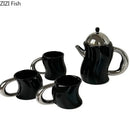 GobekUsa Bending Design Ceramic Coffee Mug for Dining Table and Tea Time