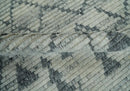 Ivory Wool Beni Ourain Hand Woven Rug Moroccan Trellis Pattern by The Rug Decor
