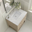 James Martin Breckenridge 30" Single Bathroom Vanity, Whitewashed Oak