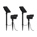 Berkley Jensen 2 Pack Solar LED Spotlights 100 Lumen