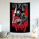 Berserk sacrifice tapestry blue wall hanging bedroom decor by Decorbites