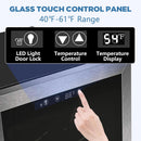 Beverage Refrigerator Cooler 4.4 Cu.Ft,145 Can Mini Fridge with Glass Door W58128SSH