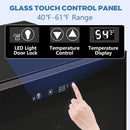 Beverage Refrigerator Cooler 4.5 Cu.Ft,145 Can Mini Fridge with Glass Door W58128BH