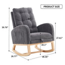 Accent Rocking Chair With Footrest, High Back by Unique Piece Furniture