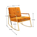 Accent Chair, leisure rocking chair with Stainless steel feet