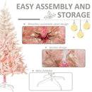 HOMCOM 7ft Unlit Spruce Artificial Christmas Tree
