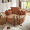 360° Swivel Accent Barrel Chair With 3 Removable Pillows For Living Room by HouseOfZazla