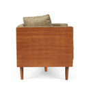 Retro Modern Loveseat With Button Tufted Upholstery by HouseOfZazla
