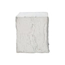 Square Accent Table, Indoor Outdoor - White