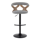 Gardenia - Contemporary Adjustable Barstool & Swivel With Rounded T Footrest (Set of 2)