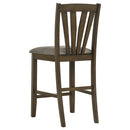 Maxine - Upholstered Counter Height Dining Side Chair (Set of 2) - Brown by HouseOfZazla