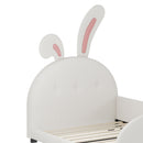 Upholstered Rabbit-Shape Princess Bed With Headboard And Footboard by Unique Piece Furniture