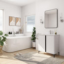 30" Freestanding Bathroom Vanity With Ceramic Sink-BVB06730WH-