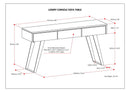 Lowry - Handcrafted Console Sofa Table by HouseOfZazla