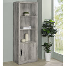 Conifer - 3 Shelf Media Tower - Gray