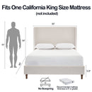 Harper - Tall Headboard Upholstered Bed / High Headboard / Elegant Simplicity / No Box Spring Needed by Unique Piece Furniture