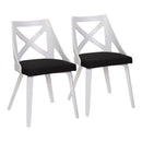 Charlotte - Farmhouse Side Chair (Set of 2) by HouseOfZazla