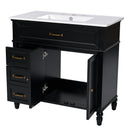Bathroom Vanity With Sink, Freestanding Cabinet & Drawers by HouseOfZazla