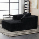 Chaise Lounge Chair, Deep Seat Sleeper Couch For Living Room by HouseOfZazla