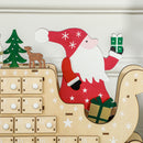 HOMCOM Christmas Advent Calendar with 24 Countdown Drawers