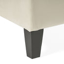Button Tufted and Diamond Stitched Storage Ottoman