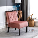 Reese - Living Room Armless Button Tufted Pattern Accent Chair (Set of 2) by HouseOfZazla