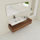 Modern Wall Mounted Bathroom Vanity With Resin Sink And Soft Close Drawer by Unique Piece Furniture