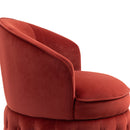 360 Degree Swivel Cuddle Barrel Accent Sofa Chairs, Round Armchairs with Wide Upholstered, Fluffy Velvet Fabric Chair for Living Room, Bedroom, Office, Waiting Rooms