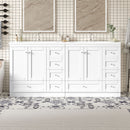 Shaker Free Standing Bathroom Vanity Cabinet & Sink, Soft Close Drawers, Soft Close Doors by HouseOfZazla