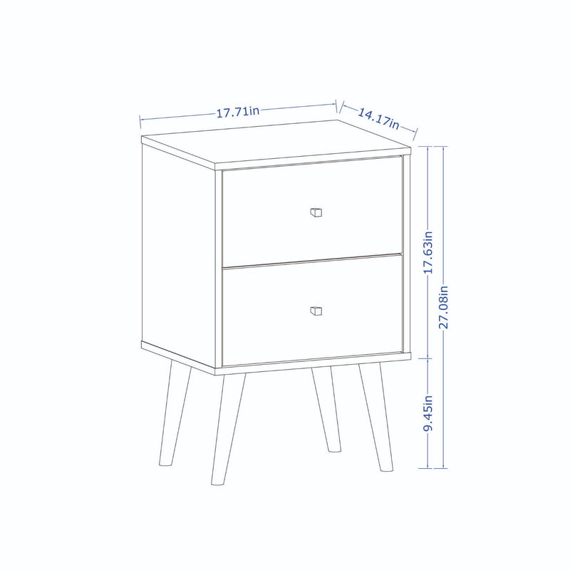 Liberty - Nightstand With 2 Drawers For Bedroom, photo 7 of 7