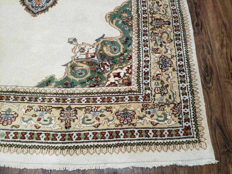 6' X 9' Vintage Handmade India Open Field Tribal Wool Rug Carpet Medallion Nice