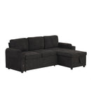 Convertible L Shaped Sofa Couch With Storage, Cup Holders, USB Ports by HouseOfZazla