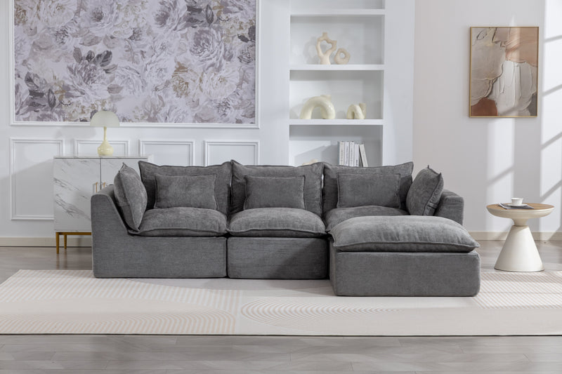 102.3" Width Cloud Couch Oversized Modular Sectional Sofa, photo 3 of 10