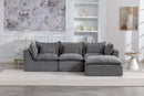 102.3" Width Cloud Couch Oversized Modular Sectional Sofa
