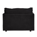 Modern Cozy Upholstered Armchair Sofa With Movable Ottoman by HouseOfZazla