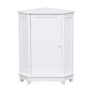 Bathroom Cabinet Triangle Corner Storage Cabinet With Adjustable Shelf Modern Style
