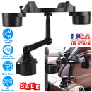 Car Cup Holder Expander 360¡ Rotating Car Tray Bottle Holder Adapter Multifunctional Water Cup Mount Stand with Phone Slot