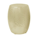 Modern Round Metal Hollow Side Table Set With Openwork Design - Gold by HouseOfZazla