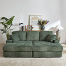 3 Seater Sofa With 2 Ottomans For Living Room by HouseOfZazla